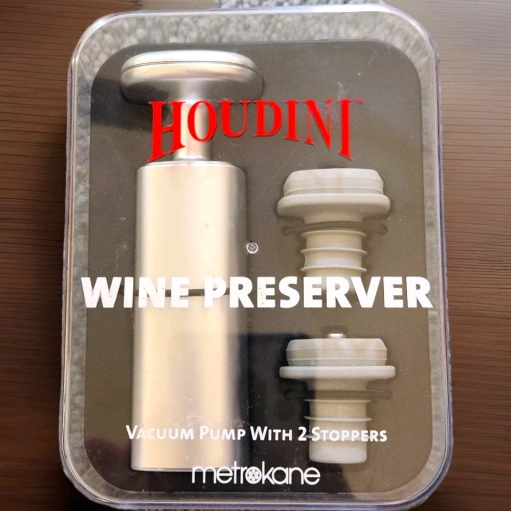 NIB Houdini Wine Preserver